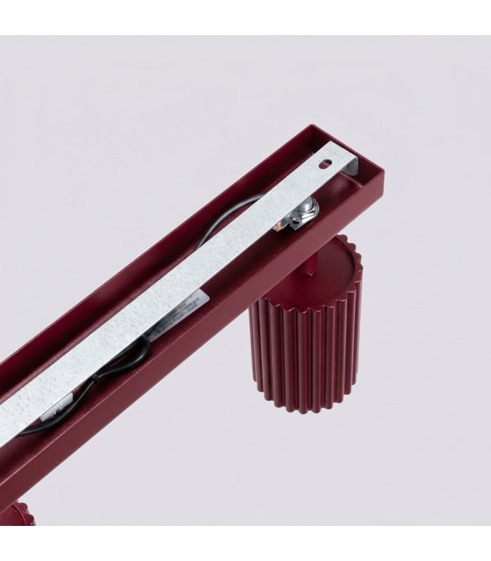 Karbon Ceiling Spotlight Bar Burgundy 4x GU10-4