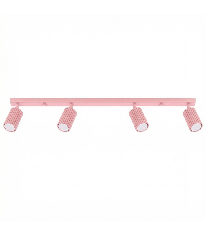 Karbon Ceiling Spotlight Bar Pink 4x GU10-1