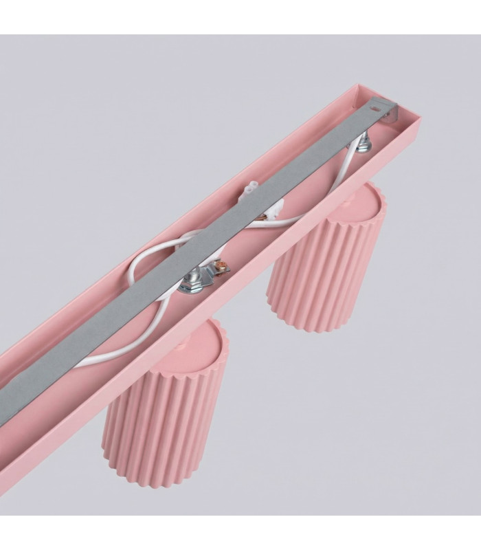 Karbon Ceiling Spotlight Bar Pink 4x GU10-4