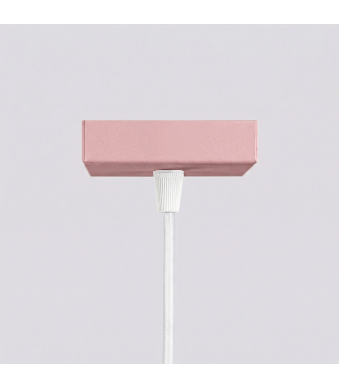 Karbon Slim Pendant Ceiling Light Pink 1x GU10-8