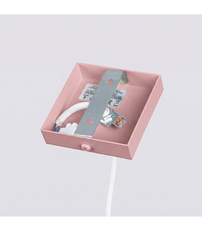 Karbon Slim Pendant Ceiling Light Pink 1x GU10-9