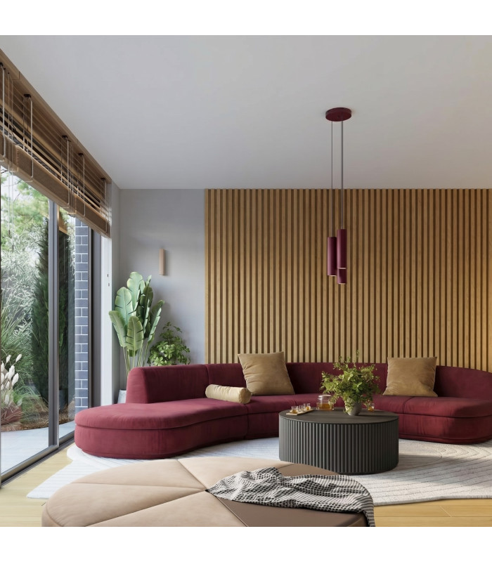 Karbon Up & Down Wall Lamp Burgundy 2x GU10-9
