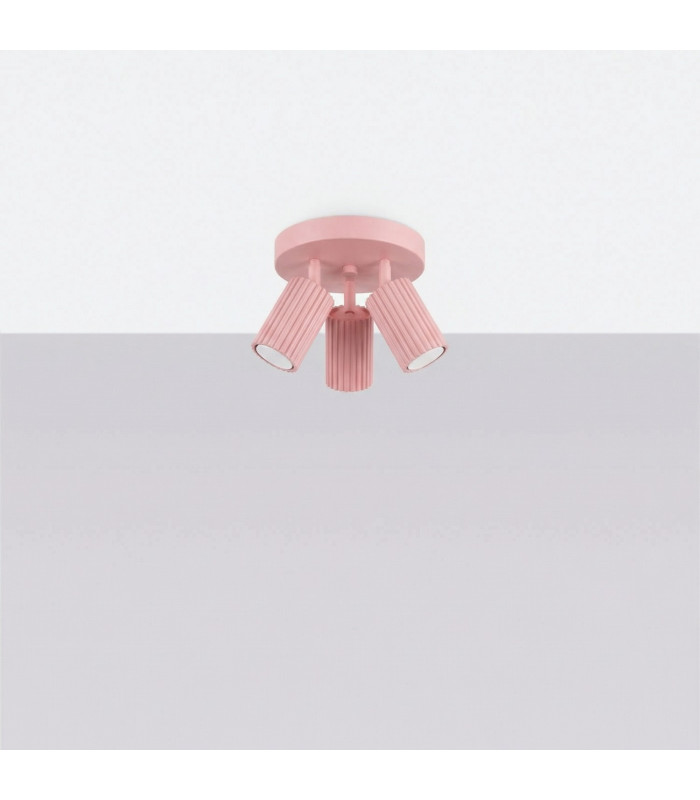Karbon Ceiling Spotlight Clusters Pink 3x GU10-2