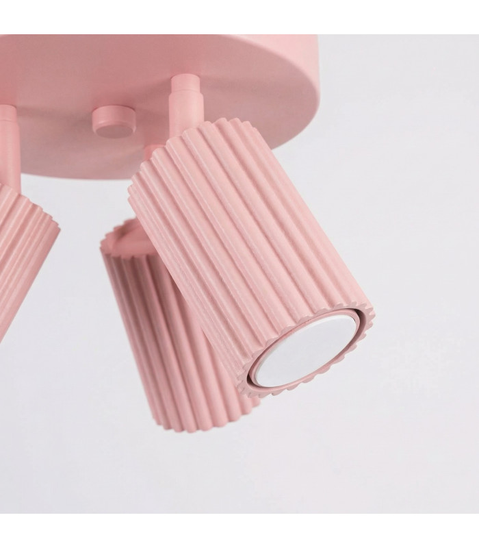 Karbon Ceiling Spotlight Clusters Pink 3x GU10-5