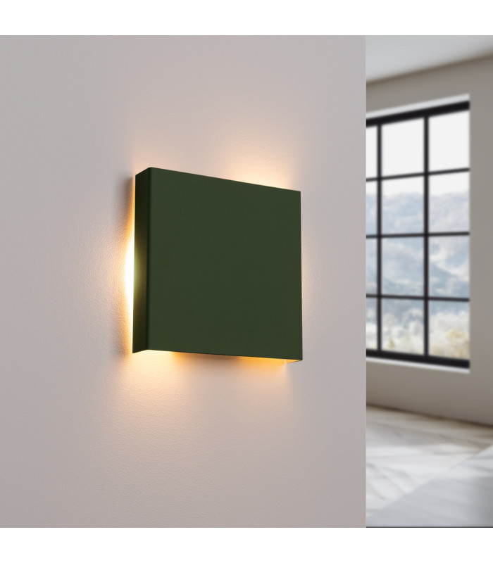Vanta Flush Wall Lamp Olive Green 2x G9-3