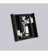 Vanta Flush Wall Lamp Black 2x G9-7