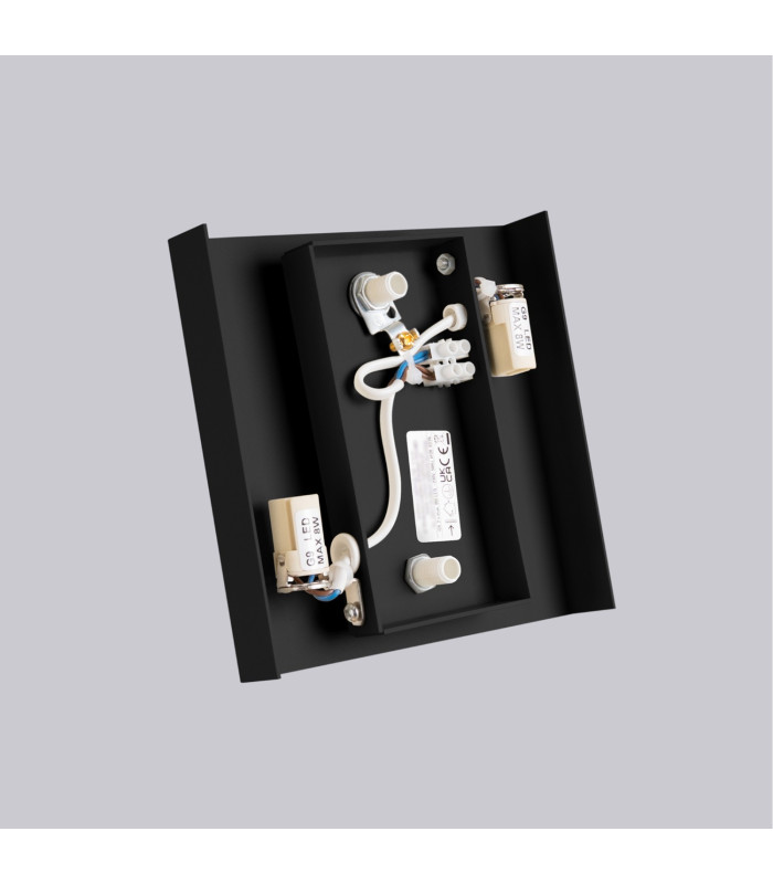 Vanta Flush Wall Lamp Black 2x G9-7