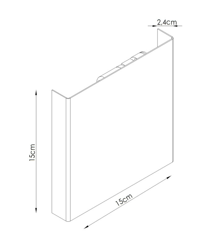 Vanta Flush Wall Lamp Black 2x G9-8