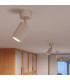Karbon Ceiling Single Spotlight Taupe 1x GU10-12
