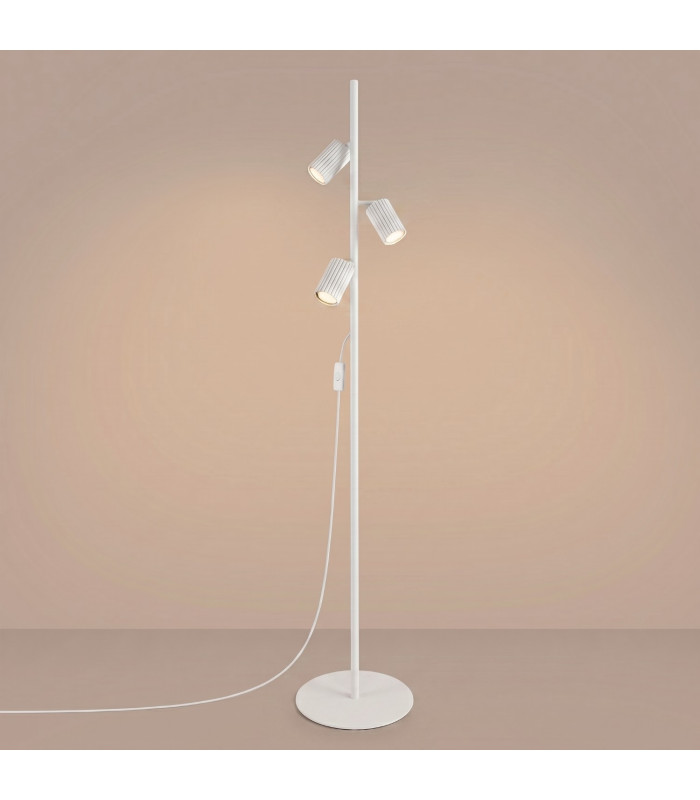 Karbon Multi Arm Floor Lamp White 3x GU10-3