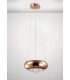 Small Ceiling Pendant 2 Light G9 Polished Copper, Crystal - 2
