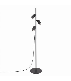 Karbon Multi Arm Floor Lamp Black 3x GU10-1