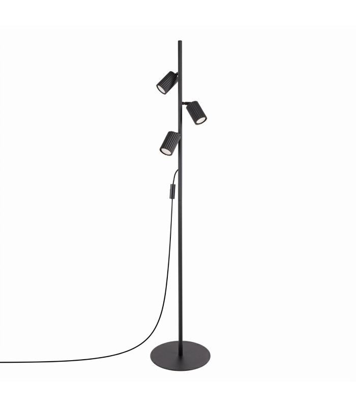 Karbon Multi Arm Floor Lamp Black 3x GU10-1