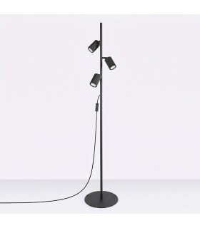 Karbon Multi Arm Floor Lamp Black 3x GU10-2