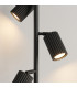 Karbon Multi Arm Floor Lamp Black 3x GU10-4