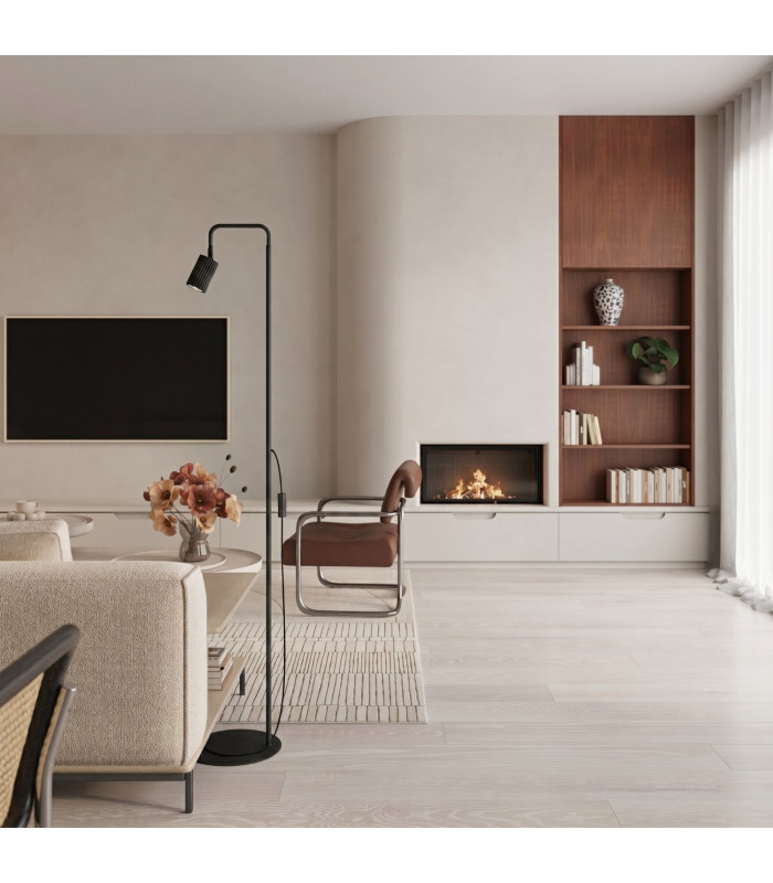 Karbon Task Floor Lamp Black 1x GU10-11
