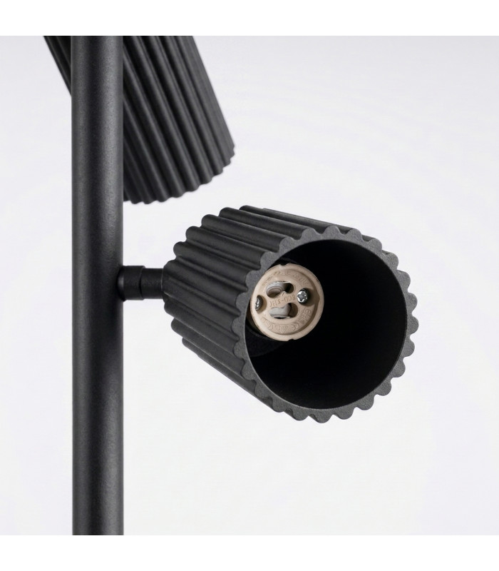 Karbon Multi Arm Floor Lamp Black 3x GU10-7