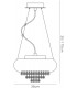 Large Ceiling Pendant 3 Light G9 Polished Copper, Crystal - 3