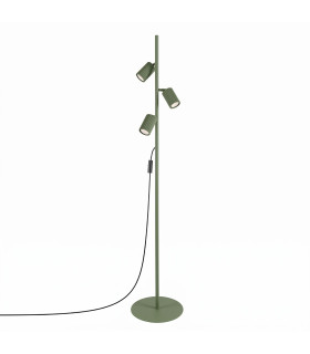 Karbon Multi Arm Floor Lamp Olive Green 3x GU10-1