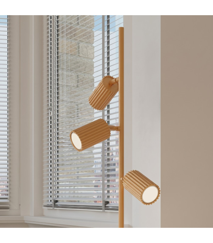 Karbon Multi Arm Floor Lamp Gold 3x GU10-13