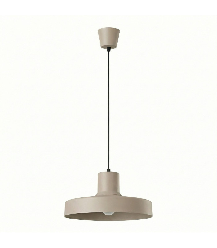 Bilo Dome Pendant Ceiling Light Taupe 1x E27-1