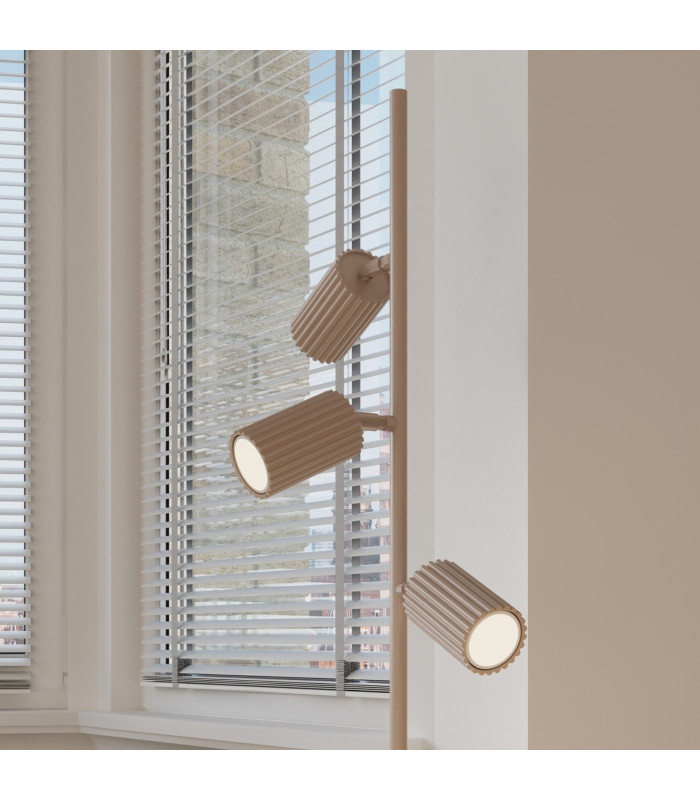 Karbon Multi Arm Floor Lamp Taupe 3x GU10-13