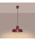 Bilo Dome Pendant Ceiling Light Burgundy 1x E27-3