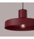Bilo Dome Pendant Ceiling Light Burgundy 1x E27-4