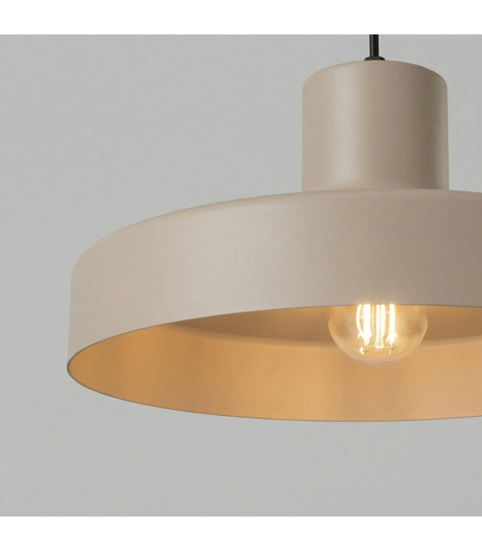 Bilo Dome Pendant Ceiling Light Taupe 1x E27-4