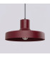 Bilo Dome Pendant Ceiling Light Burgundy 1x E27-5