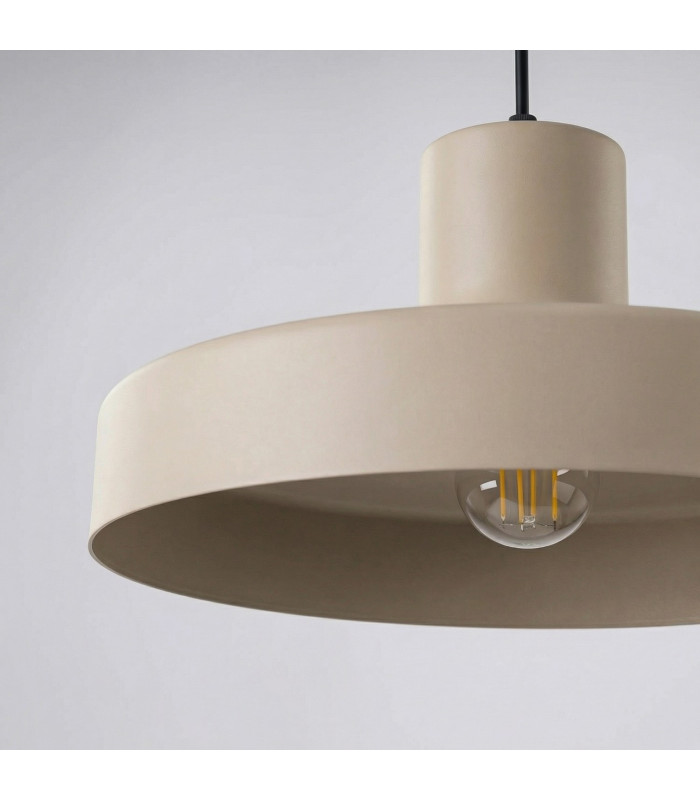 Bilo Dome Pendant Ceiling Light Taupe 1x E27-6