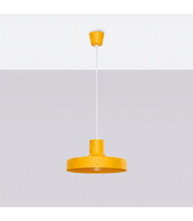 Bilo Dome Pendant Ceiling Light Yellow 1x E27-2