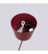 Bilo Dome Pendant Ceiling Light Burgundy 1x E27-9