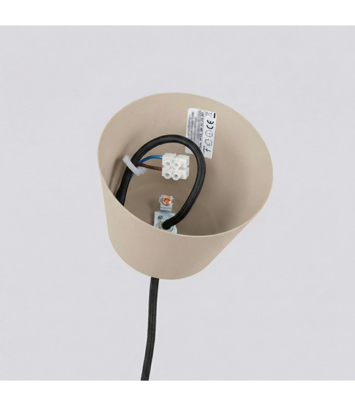 Bilo Dome Pendant Ceiling Light Taupe 1x E27-9