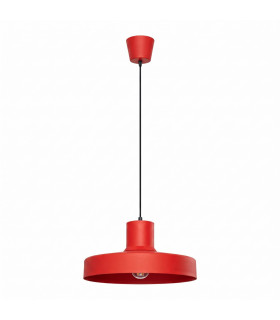 Bilo Dome Pendant Ceiling Light Red 1x E27-1