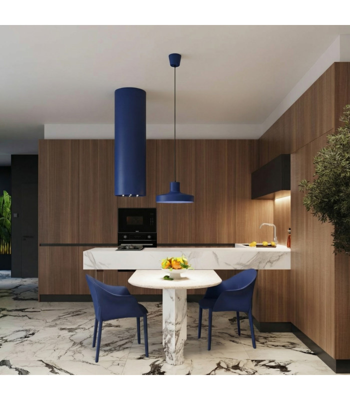 Bilo Dome Pendant Ceiling Light Ultramarine 1x E27-11