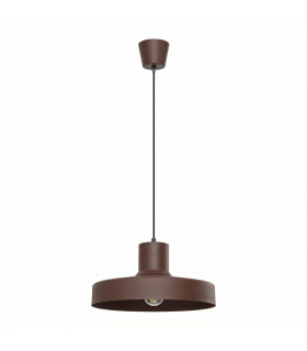 Bilo Dome Pendant Ceiling Light Brown 1x E27-1