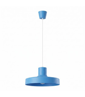 Bilo Dome Pendant Ceiling Light Blue 1x E27-1