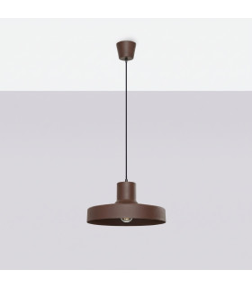 Bilo Dome Pendant Ceiling Light Brown 1x E27-2
