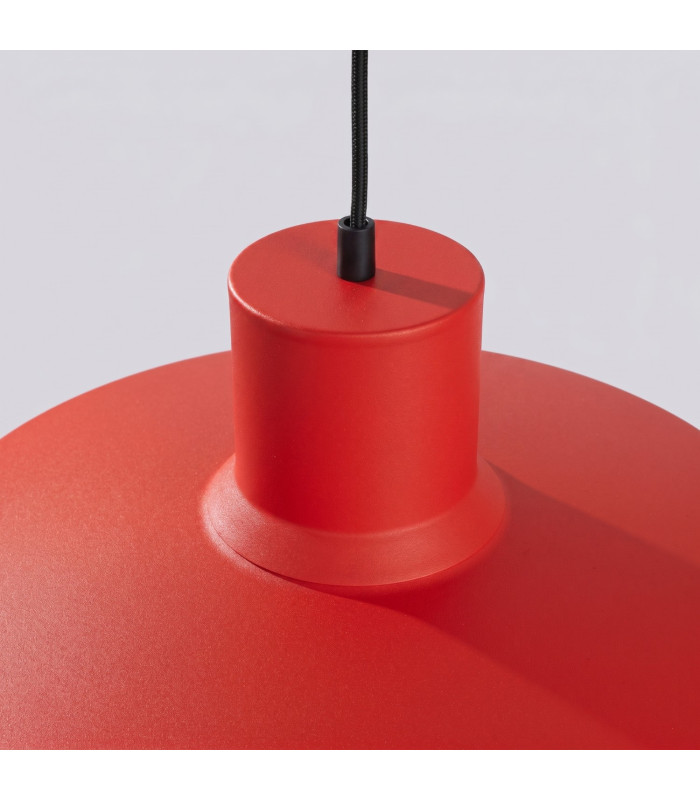 Bilo Dome Pendant Ceiling Light Red 1x E27-7