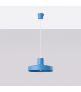 Bilo Dome Pendant Ceiling Light Blue 1x E27-2