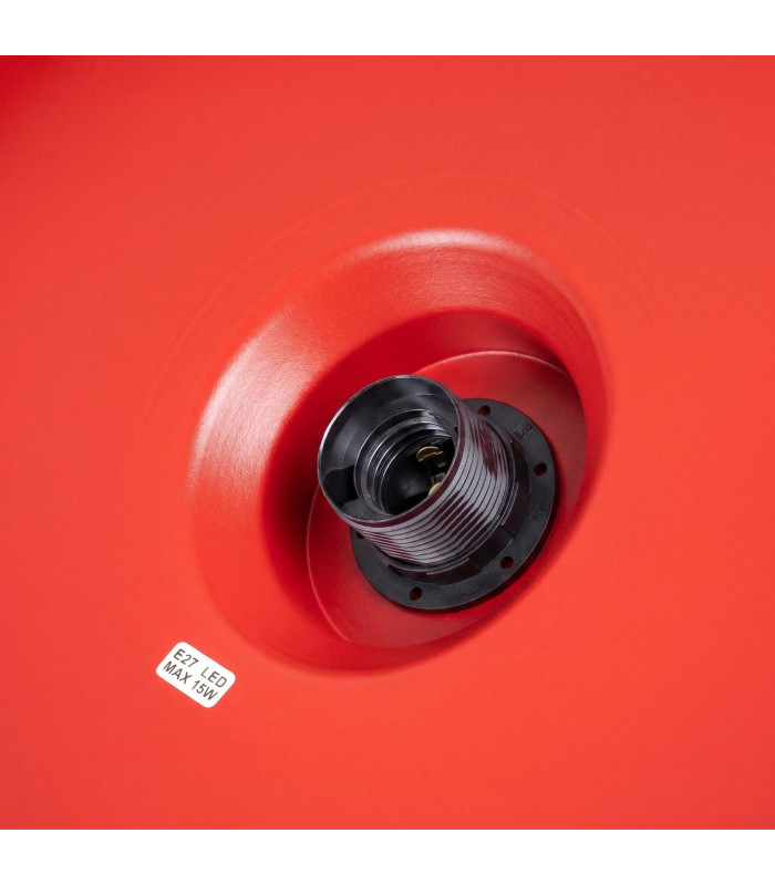 Bilo Dome Pendant Ceiling Light Red 1x E27-8