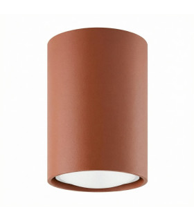 Lagos 10cm Surface Mounted Downlight Red Ochre 1x GU10-1