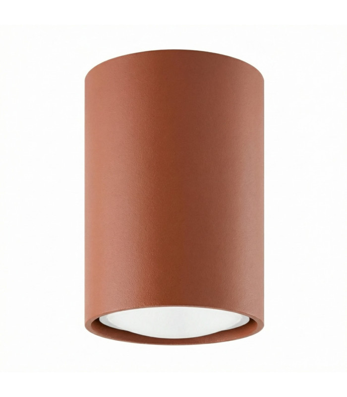Lagos 10cm Surface Mounted Downlight Red Ochre 1x GU10-1