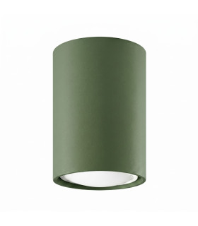 Lagos 10cm Surface Mounted Downlight Olive Green 1x GU10-1