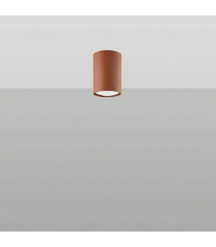 Lagos 10cm Surface Mounted Downlight Red Ochre 1x GU10-2