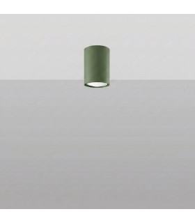 Lagos 10cm Surface Mounted Downlight Olive Green 1x GU10-2