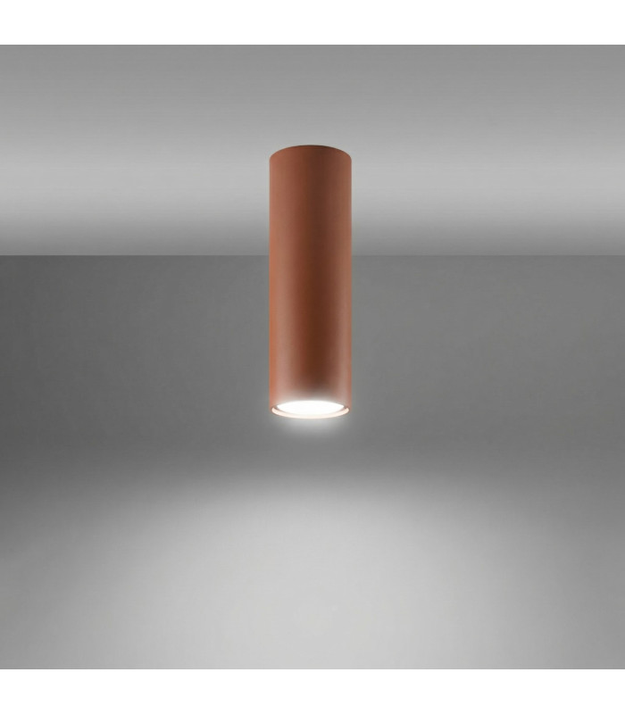 Lagos 20cm Surface Mounted Downlight Red Ochre 1x GU10-3