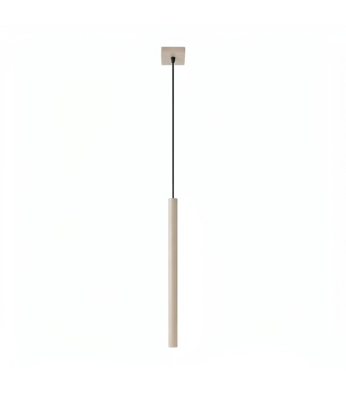 Pastelo Slim Pendant Ceiling Light Taupe 1x G9-1