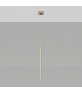 Pastelo Slim Pendant Ceiling Light Taupe 1x G9-2